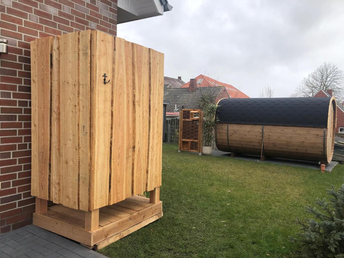 Haus Nordseeliebe Mit Aussensauna, Outdoor Dusche Und Wallbox 多努姆 外观 照片
